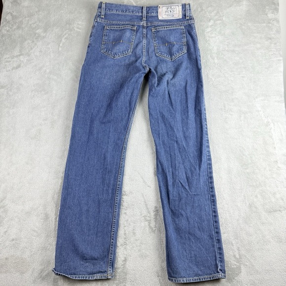 Vintage Polo Ralph Lauren Thompson Jeans Women 20 Blue Denim Cotton Straight Fit - Picture 2 of 16